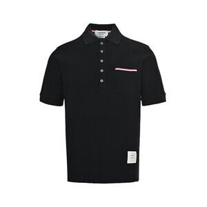 Thom Browne Classic Pocket Webbing Tee Black